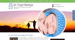 Desktop Screenshot of drtriptiraheja.com