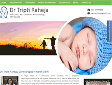 Tablet Screenshot of drtriptiraheja.com